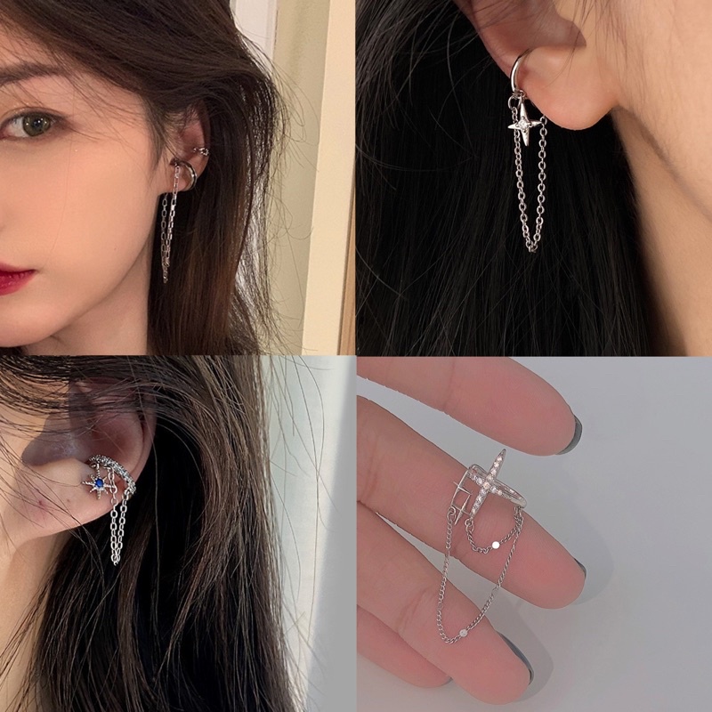 รวมแบบ Chain Daily Earcuff คัฟโซ่ แมทซ์ลุคเท่ๆ สำหรับคนไม่เจาะหู
