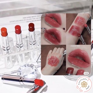 (แท้/พร้อมส่ง) 3CE GLOW LIP COLOR ลิปสติกเนื้อฉ่ำให้สีชัด ชุ่มชื้น ไม่ทำให้ปาก