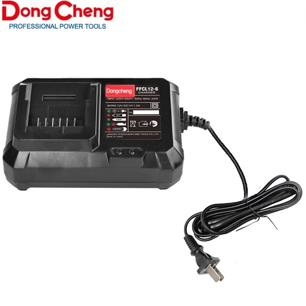Dongcheng(DCดีจริง) 30409300018 แท่นชาร์จ FFCL12-6 12V. 1.5Ah [Lithium Battery Charger] ใช้กับ DJCZ20-10