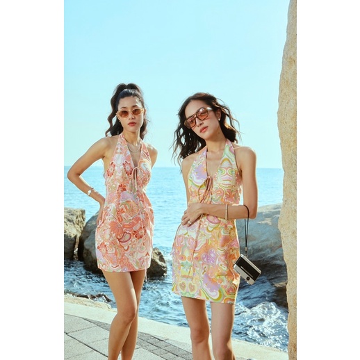 Wildblueyonder-Twiggy Mini-Dress ชุดเดรส