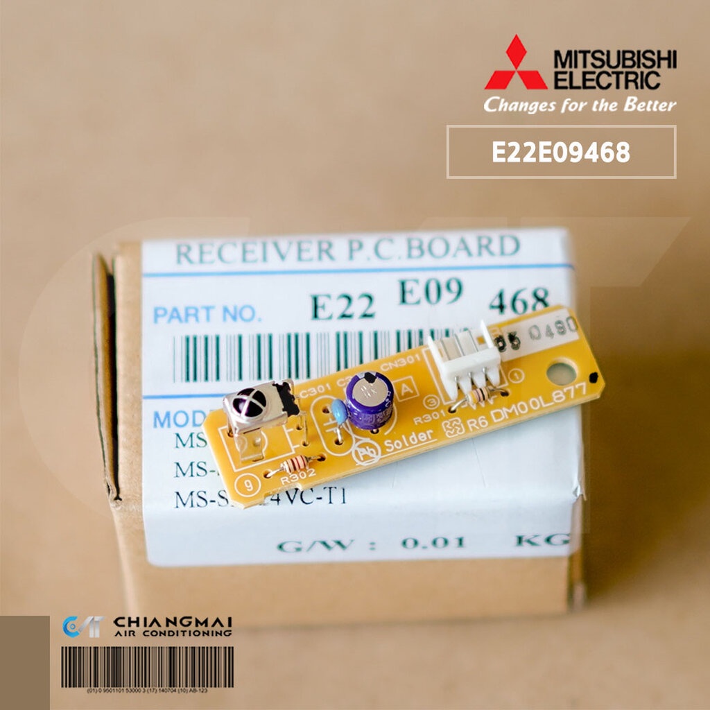 E22E09468 แผงรับสัญญาณรีโมทแอร์ Mitsubishi Electric ตัวรับสัญญาณแอร์มิตซูบิชิ รุ่น MS-SGE24VC-T1 MS-SFE24VC-T1