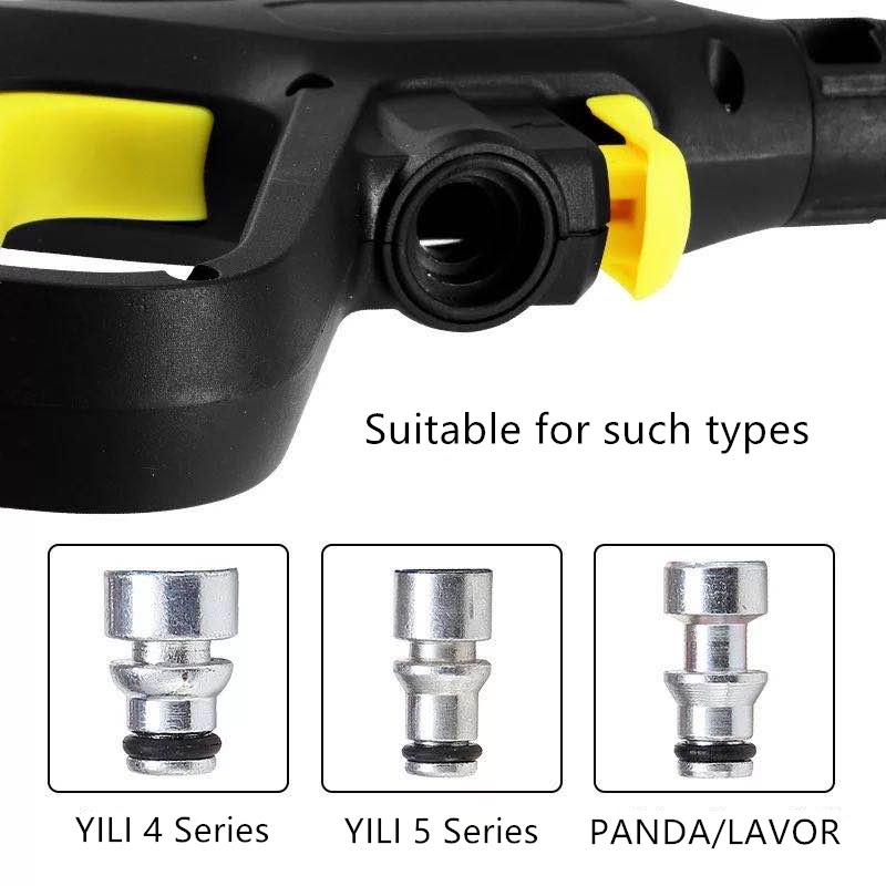 ช่างล้างรถ อะไหล่ ปืนฉีดน้ำแรงดันสูง (แบบสั้น) พร้อมหัวฉีดปรับแรงดันน้ำ 3 ระดับ ปืนฉีดน้ำ เครื่องฉีดน้ำแรงดันสูง ปืนฉีดน