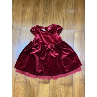 christmas dress size 12-18m (แต่2ขวบใส่ได้)แบรนด์ h&amp;m ลายสก็อต used like new