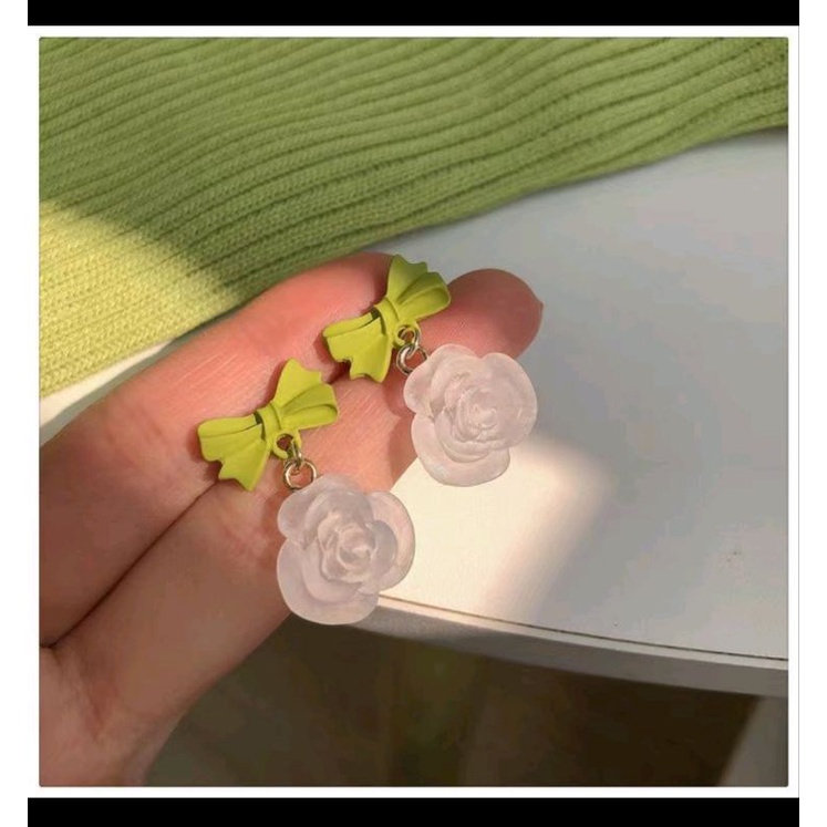 ต่างหูดอกไม้ D03****