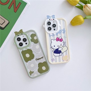 ใหม่ เคสโทรศัพท์มือถือแบบนิ่ม ใส กันกระแทก ลายการ์ตูนคิตตี้น่ารัก แฟชั่น สําหรับ Oppo Reno 8 5G Reno8 Pro 8Z Reno 7 5G Global Edition Reno7 Pro 7Z Reno8Z 2022