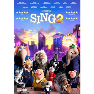 DVD หนังการ์ตูน เสียงไทยมาสเตอร์ Sing 2 ร้องจริง เสียงจริง 2