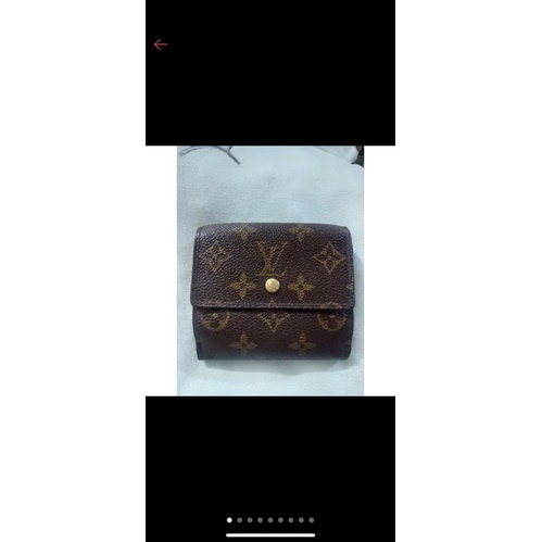 LV Monogram  Canvas Elise  Double Snap Wallet