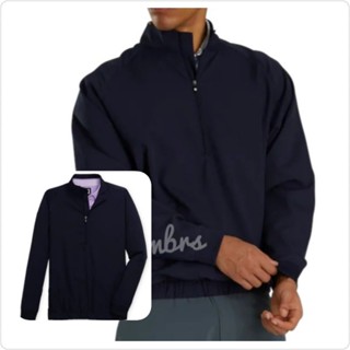 💥🌟FJ Zip Windshirt เสื้อกันลมแบรนด์ Footjoy ซิปครึ่ง ตัวใหญ่ น่าใส่มาก💥🌟👍