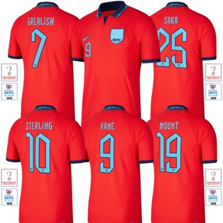 เสื้อกีฬาแขนสั้น ลายทีมชาติฟุตบอล Engand 2022-23 ไซซ์ S-4XL 22-23