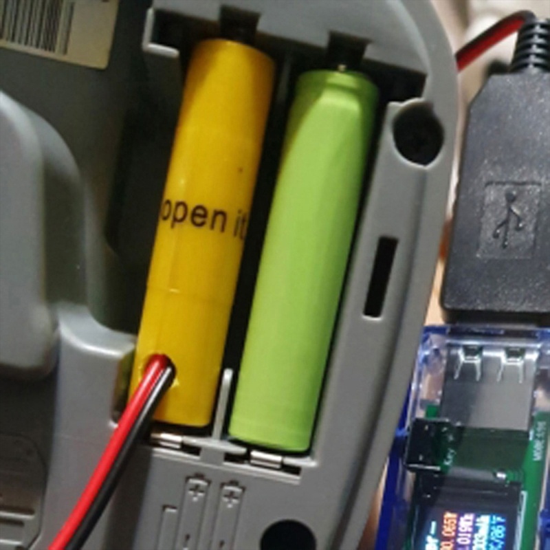 WU AA + 3A Dummy สายแหล่งจ่ายไฟ USB เปลี่ยนแบตเตอรี่ 1-8 ชิ้น