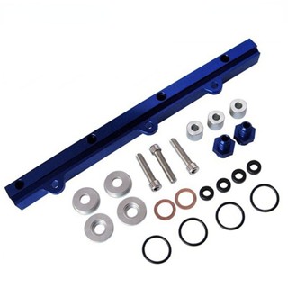 อลูมิเนียม Billet Top Feed หัวฉีดการใช้ Rail Turbo Kit สีฟ้า…