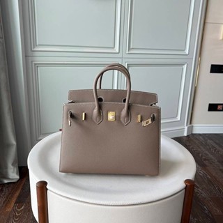 กระเป๋าถือหนังแท้สไตล์Birkin epsom no logo