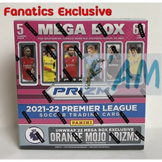 พร้อมส่ง 2021-22 Panini Prizm Premier League EPL Mega Box Fanatics Exclusive พานินี่ การ์ดสะสมฟุตบอล พรีเมียร์ลีก