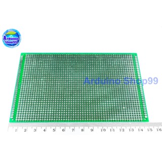 แผ่นปริ้นท์อเนกประสงค์ 2 หน้า PCB circuit board double-sided 9*15 cm หนา 1.6 mm