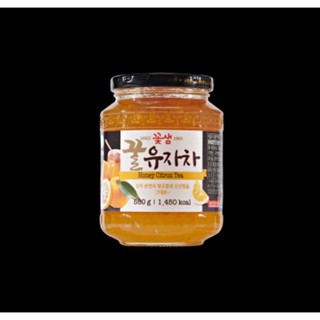 พร้อมส่ง 꽃샘 꿀유자차 ชาส้มเกาหลีผสมน้ำผึ้ง Damtuh Honey Citron Tea​​ 580g