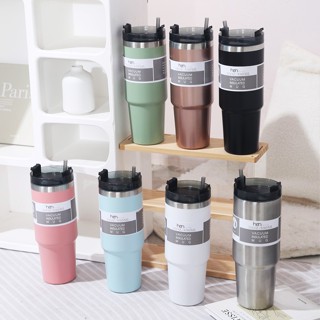 HAN แก้วเก็บความเย็น 30oz 890ml สแตนเลสแท้ รับประกันไอน้ำไม่เกาะแก้ว ขนาด 30ออนซ์ พร้อมส่งจากไทย สินค้าจริง รูปสุดท้าย