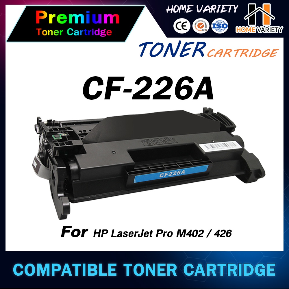 HOME Toner CF226A HP CF226A/HP226X/HP 226A/CF226X/HP 226X/CANON 052/CRG 052/CARTRIDGE 052 For M402DN