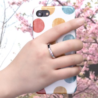 ▩✣Cherry Blossom เพชรใสเต็มแหวนโทรศัพท์มือถือหัวเข็มขัดเคสโทรศัพท์มือถือวงเล็บ