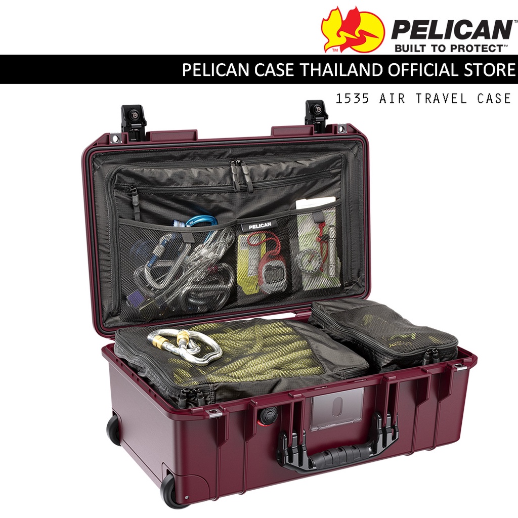Pelican 1535 Air Travel Carry-on Case - OXBLOOD - กระเป๋าเดินทางมีล้อลาก