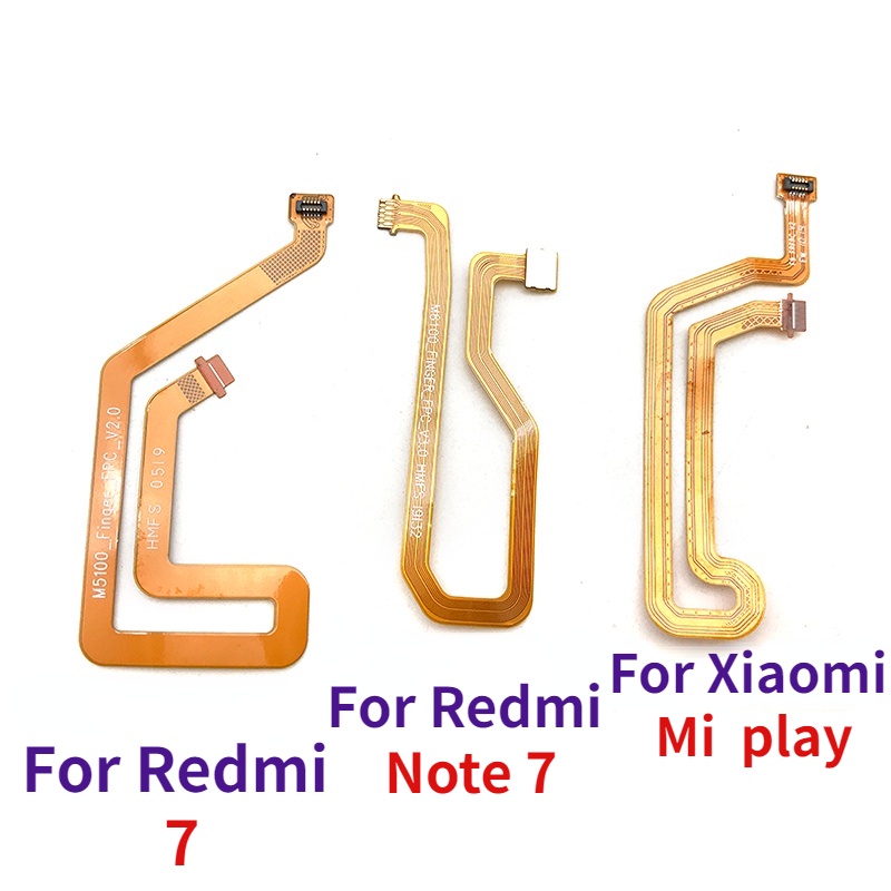 เครื่องสแกนลายนิ้วมือ สายเคเบิลยืดหยุ่น สําหรับ Xiaomi Redmi 8 8A 7 Redmi Note 7 Mi Play