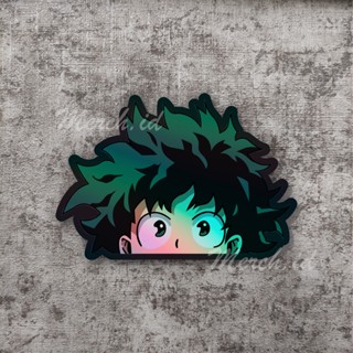 สติกเกอร์โฮโลแกรม สุนทรีย์ ลายการ์ตูนอนิเมะ izuku my hero academia