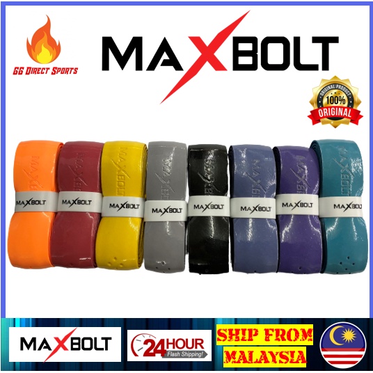 MAXBOLT PU BADMINTON GRIP RAKET BADMINTON GRIP PEMBALUT RAKET KAIN