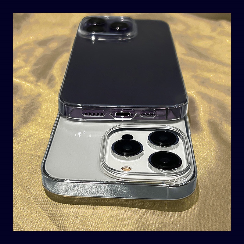 เคสโทรศัพท์มือถือ PC ใส แบบบางพิเศษ สําหรับ iPhone 15 pro max 14 plus 13 mini 12 pro 11 pro max xs m