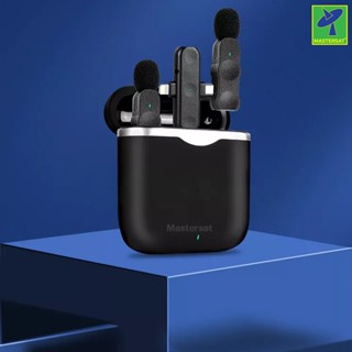 Mastersat  2-in-1 Plug dji mic 80 Meters Transmission Range โทรศัพท์มือถือไมโครโฟนไร้สายแบบหนีบสำหรับ android สำหรับ iph