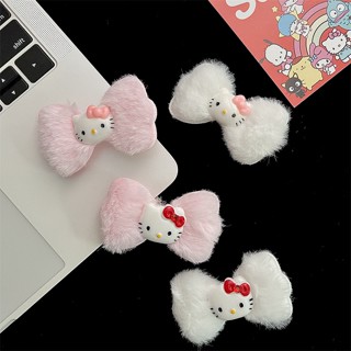 Japanese Cute Kitty Cat Hairpin Net Red Cute Cartoon Hair Clips Fluffy Duck Mouth Clip ins Girl Heart Clip Liu Hai Clip Cat Clip