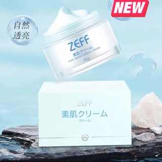 Zeff Pure Brightening Cream 45g ครีมบำรุงผิวหน้าสูตรพิเศษเพื่อผิวกระจ่างใสแลดูอ่อนกว่าวัยจากญี่ปุ่น