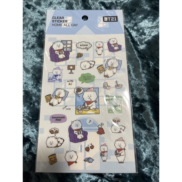BT21 BTS Clear Sticker Home All Day