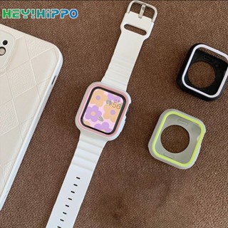 เคสป้องกัน สองสี สําหรับ smart watch series 8 7 6 5 4 SE iwatch 45 44 42 41 40 38 มม.