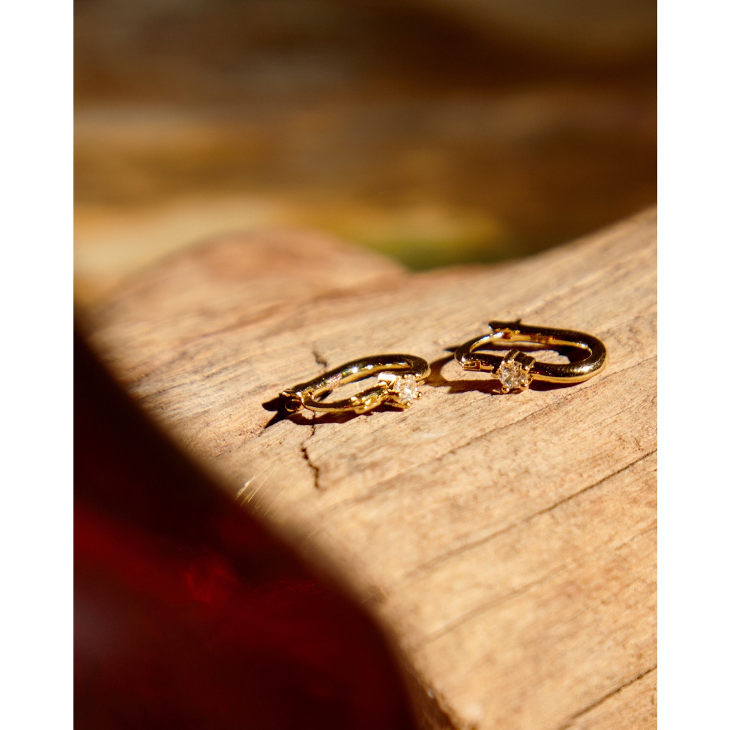 Julys - glam huggie earrings