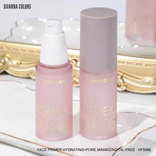 #HF5086 ซีเวนน่า คัลเลอร์ส ไพรเมอร์ เนื้อเจลใส เบลอรูขุมขน SIVANNA COLORS FACE PRIMER HYDRATING PORE MINIMIZING OIL FREE