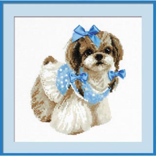 Rio-1120 Shih Tzu ชุดปักครอสติชลิขสิทธิ์แท้ ครอสติชไม่พิมพ์ลาย แบรนด์ Riolis