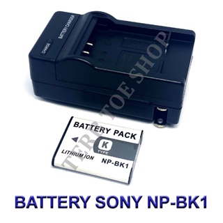 (Set 1+1)NP-BK1 / NP-FK1 / BK1 / FK1 Battery and Charger For Sony DSC-S750,S780,S950,S980,W180,W190,MHS-PM1,MHS-PM5,MHS-