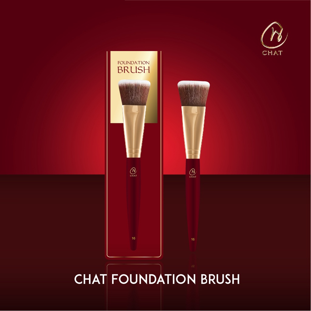 CHAT FOUNDATION BRUSH แปรงรองพื้นฉัตร No.16