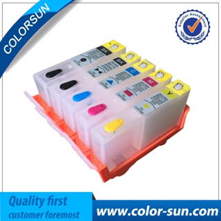 5PC For hp564 564XL Refillable Ink Cartridge For HP C309a 5510 6510 7510 B209 C310a C310b C310c C410