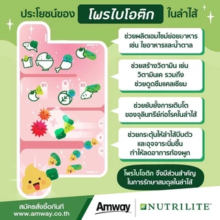 นิวทริไลท์ โพรไบโอติก แอมเวย์ Nutrilite PROBIOTIC ปรับสมดุลร่างกาย (ของแท้💯 ช้อปไทย) บรรจุ 30 ซอง 🛒พร้อมส่ง