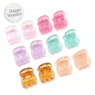 2 ชิ้น กิ๊บติดผมคู่ 10 สีหวาน น่ารัก กิ๊บหนีบผมจิ๋ว 1.5cm รวบผมหน้าม้า