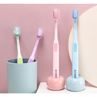 (แพ็คเกจใหม่) Dr.white แปรงสีฟันคู่ ราคาประหยัด ขนนุ่ม ถนอมเหงือก ด้ามแปรงจับถนัดมือ