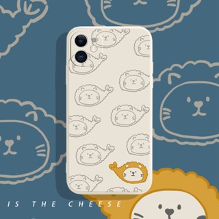 Fried Shrimp Cat เคสไอโฟน X Xr Xs Max iPhone 11 14pro max เคส iPhone 14 plus 8พลัส case 12 13 pro max 7 8plus phone case