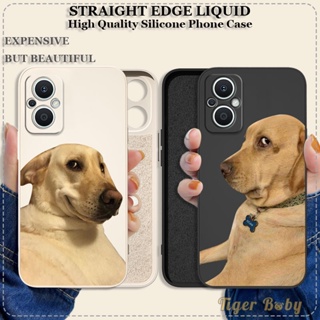 เคส OPPO RENO 7Z 5G RENO 8Z 5G RENO 3 4G RENO 6 5G RENO 6Z 5G A91 สำหรับเคสโทรศัพท์ซิลิโคนปลอกอ่อนสนุก Spoof Dog คลุมทั้งหมดกันกระแทกเคสป้องกัน