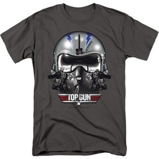 Iceman Helmet Top Gun T-Shirt เสื้อเชิ้ต เสื้อยืดแขนสั้น เสื้อขาว เสื้อยืดแขนสั้น