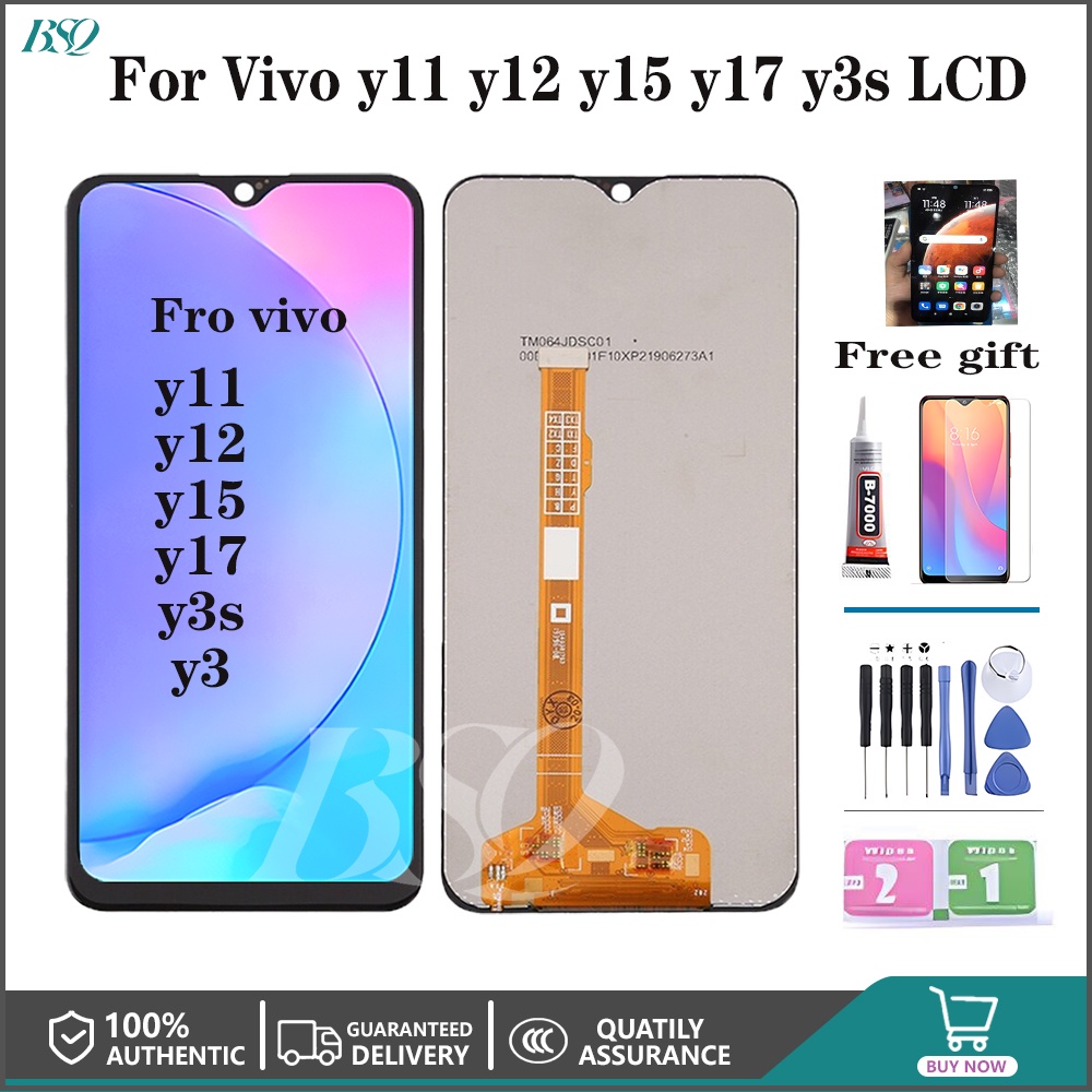 สําหรับ LCD VIVO Y11 Y3 Y3S Y12 Y15 Y17 Y12i หน้าจอสัมผัสสําหรับ vivo Y11 lcd