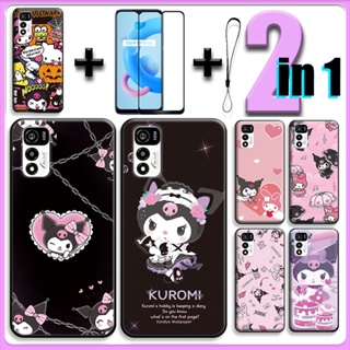 เคส 2 IN 1 สําหรับ Coolpad Cool 20 พร้อมกระจกนิรภัยกันรอยหน้าจอเซรามิค Kuromi