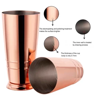 【KC】5PCS ชุดบาร์เทนเดอร์บอสตัน 304 สแตนเลส 600ml+800ml ชุดอเมริกัน Cocktail Set มี 5 สี