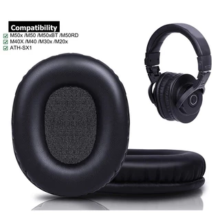 แผ่นครอบหูฟัง สําหรับ Audio Technica M50X M50XBT M50 M50RD M40X M30X M20X MSR7 SX1 1 คู่