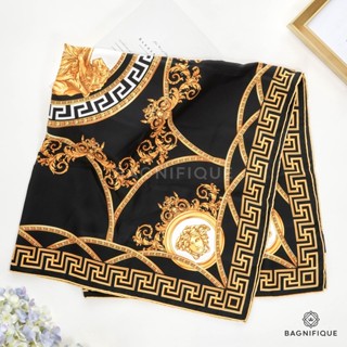 VERSACE SCARF BLACK GOLD