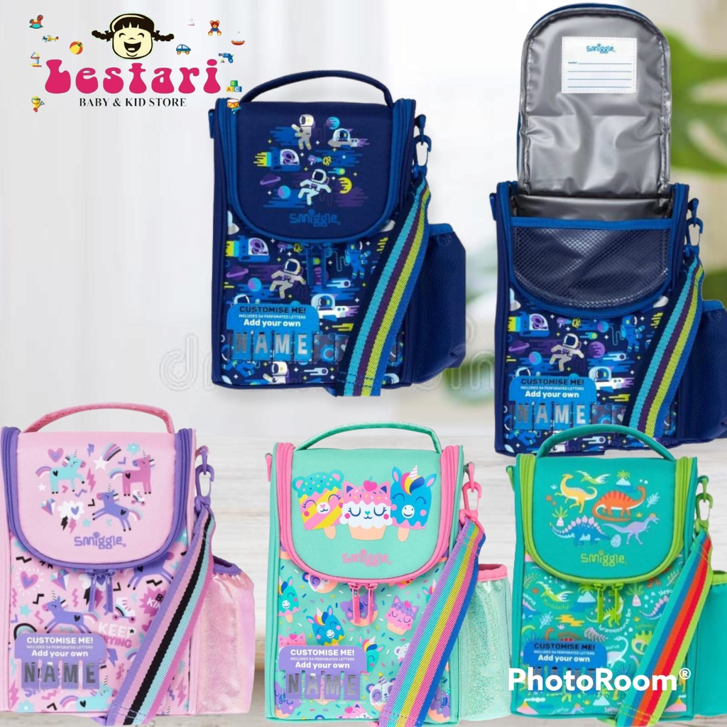 Smiggle JUNIOR ID LUNCHBOX พร้อมสายรัด